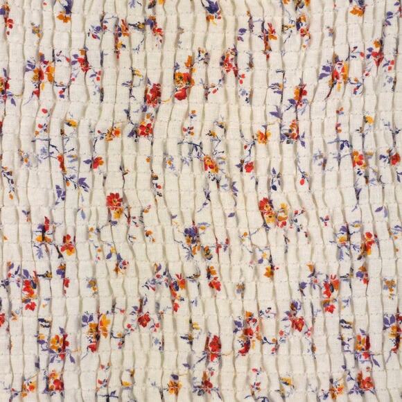 Reformation Linen Tank Top Junebug Sleeveless Smocked Floral Shirt - Picture 7 of 10